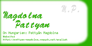 magdolna pattyan business card
